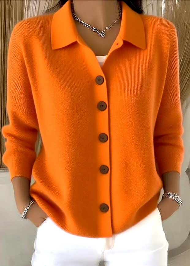 ELENA COMFORTABLE LONG SLEEVE CARDIGAN