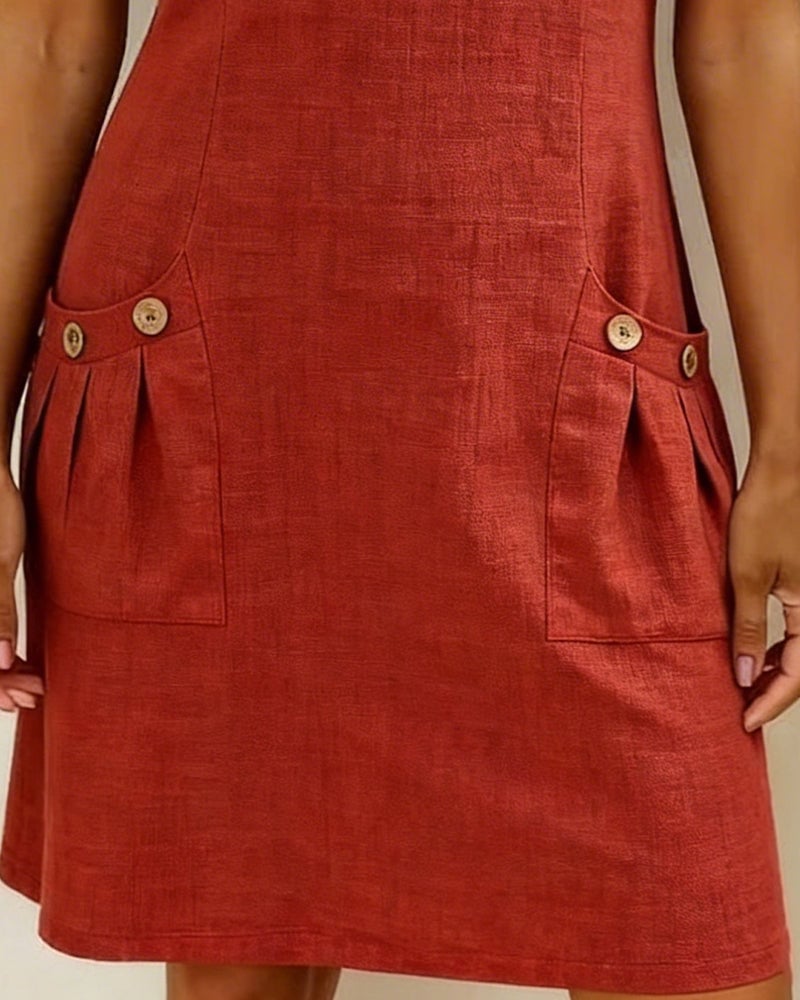 KRYSTAN SHORT SLEEVE UTILITY DRESS