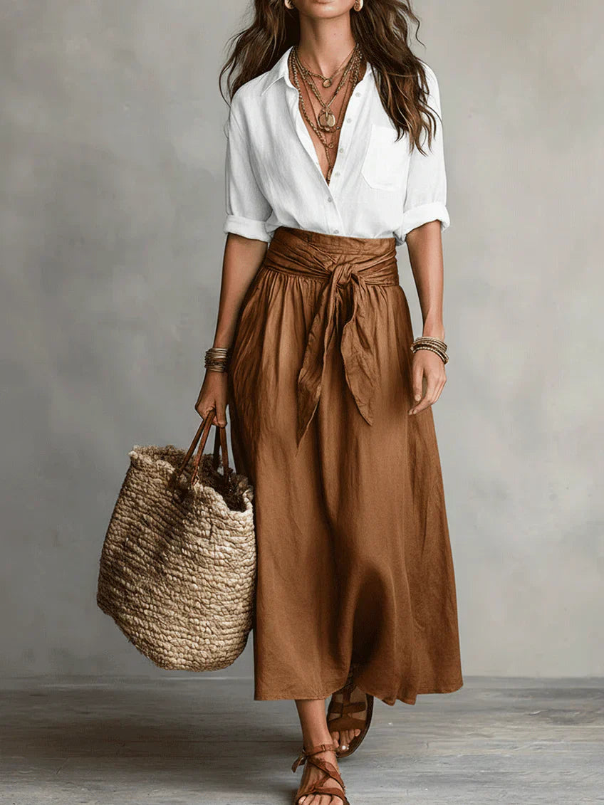 MARTINA ONE-SHOULDER MAXI DRESS