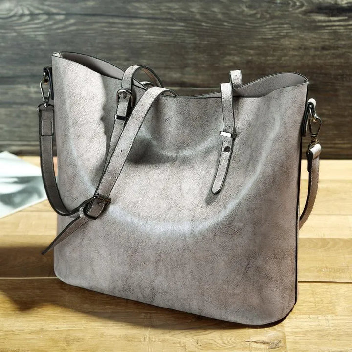 RENSKE VINTAGE LEATHER SHOULDER BAG