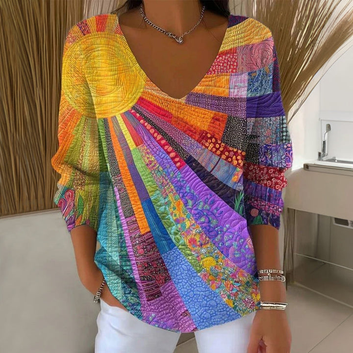 AELIANA FASHIONABLE VINTAGE TOP