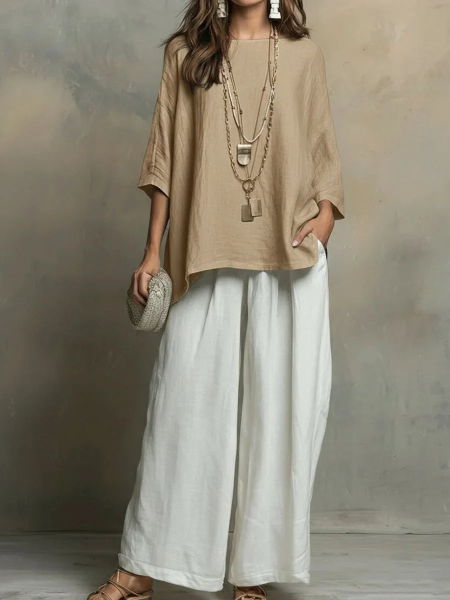 BELÉN LINEN TWO PIECE SET