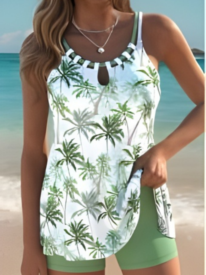 ELARA PRINTED TANKINI SET