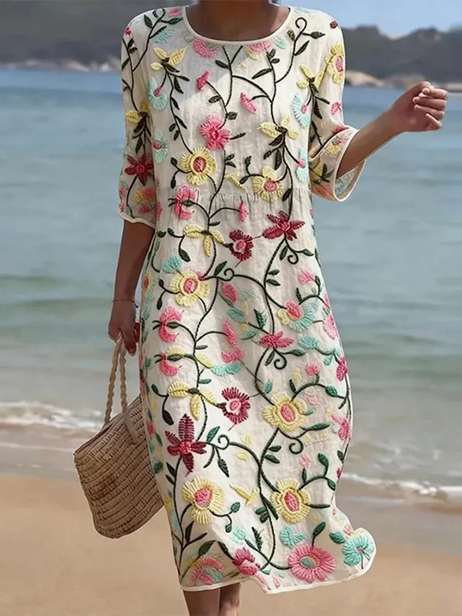 REBECCA FLORAL PATTERN DRESS