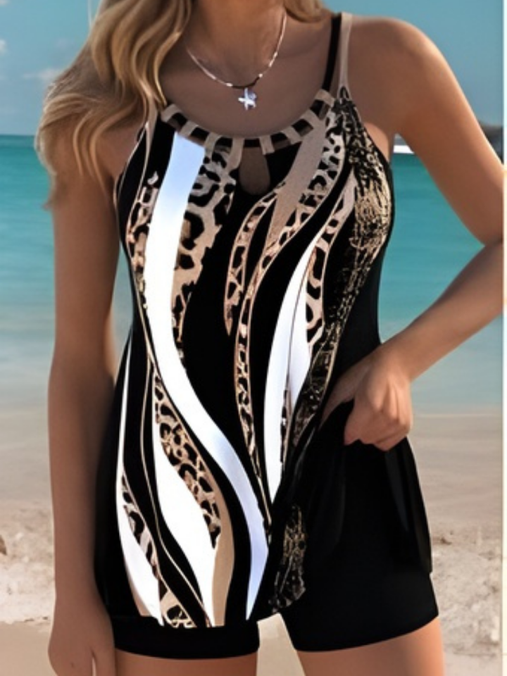 ELARA PRINTED TANKINI SET