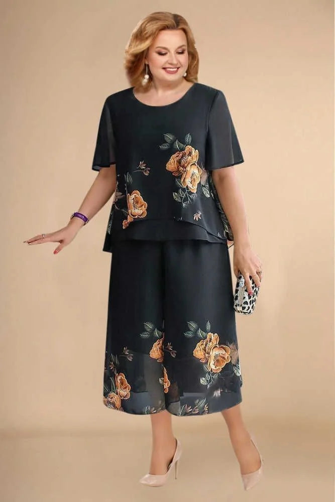 LIVIA FLORAL TWO-PIECE SET