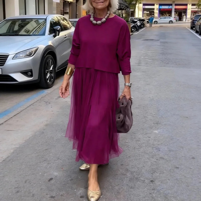 LINA MESH-ELEGANCE DRESS