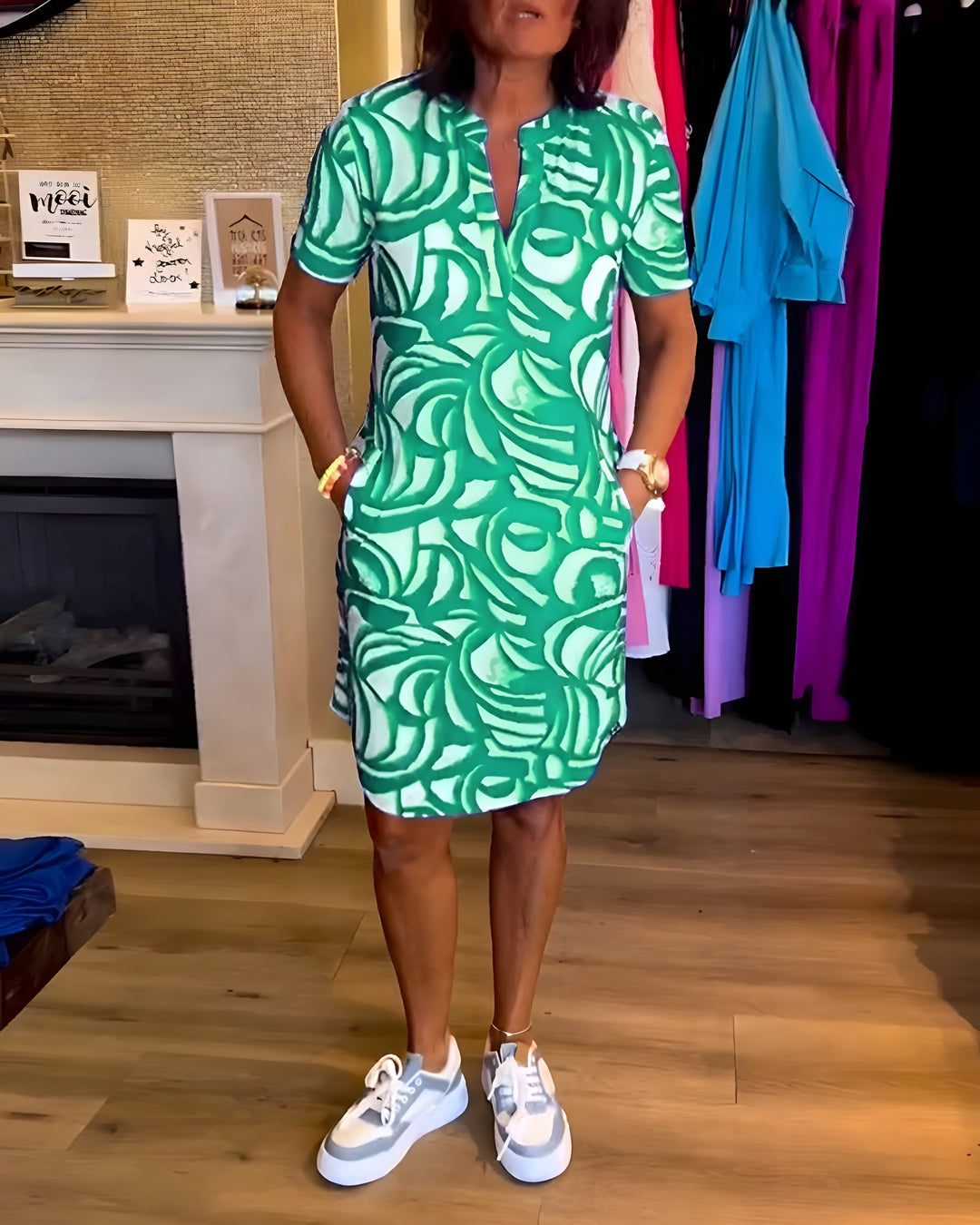 CAMILLA EVERYDAY PRINTED COMFORT DRESS