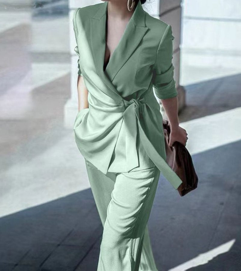 ASYA ELEGANT CASUAL TWO-PIECE SUIT
