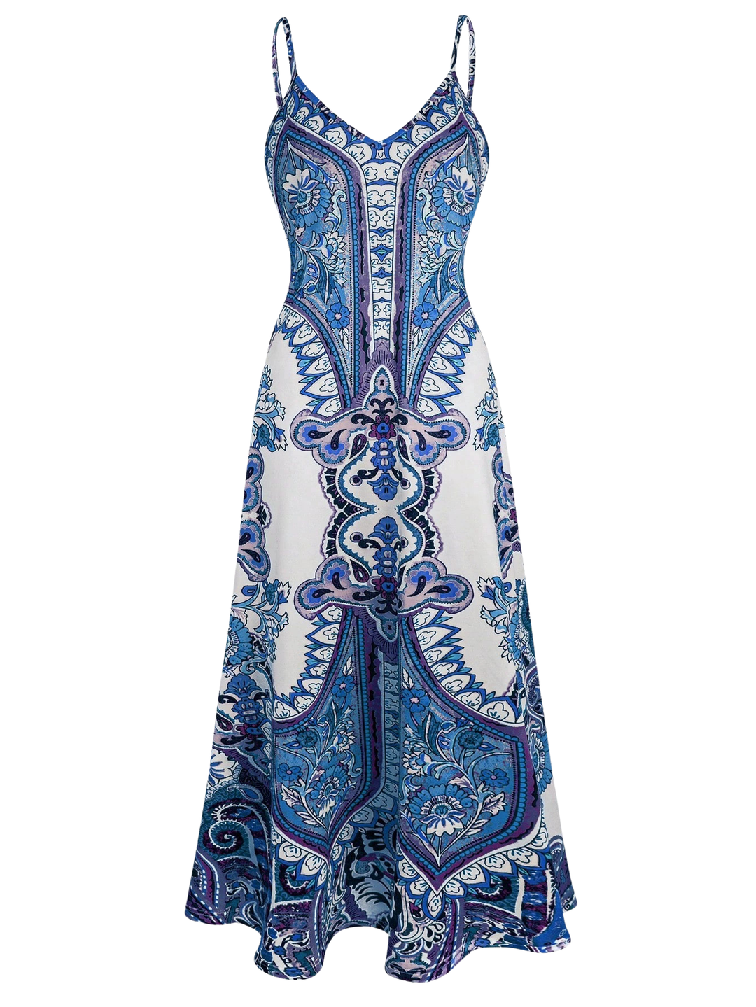 OTTILIE BOHO FLORAL SLEEVELESS DRESS