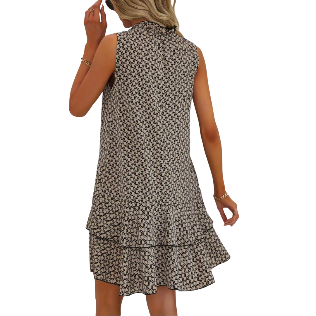 NAOMI BOHEMIAN PRINTED MIDI DRESS