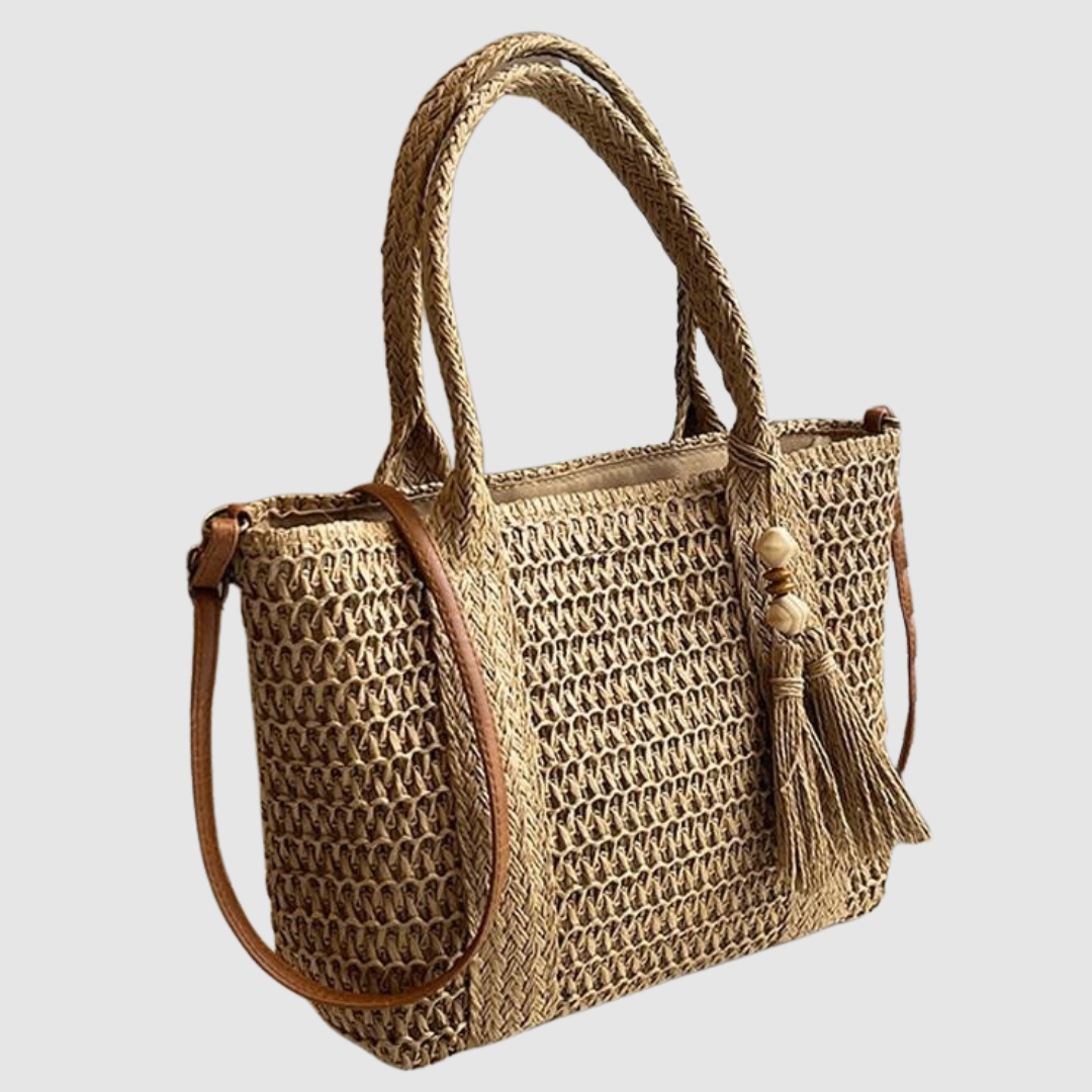 ARABELLA VERSATILE STRAW CROSSBODY BAG