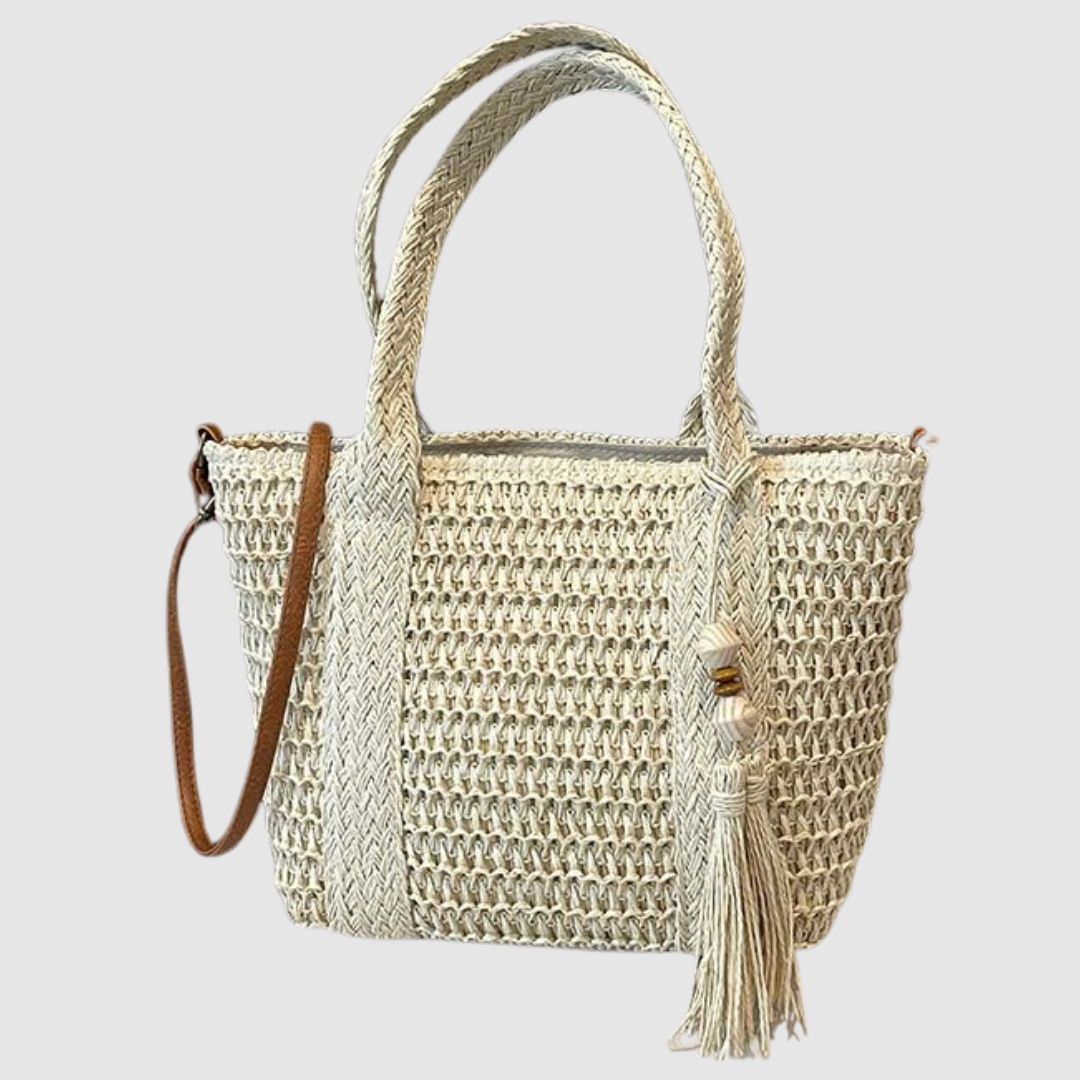 ARABELLA VERSATILE STRAW CROSSBODY BAG