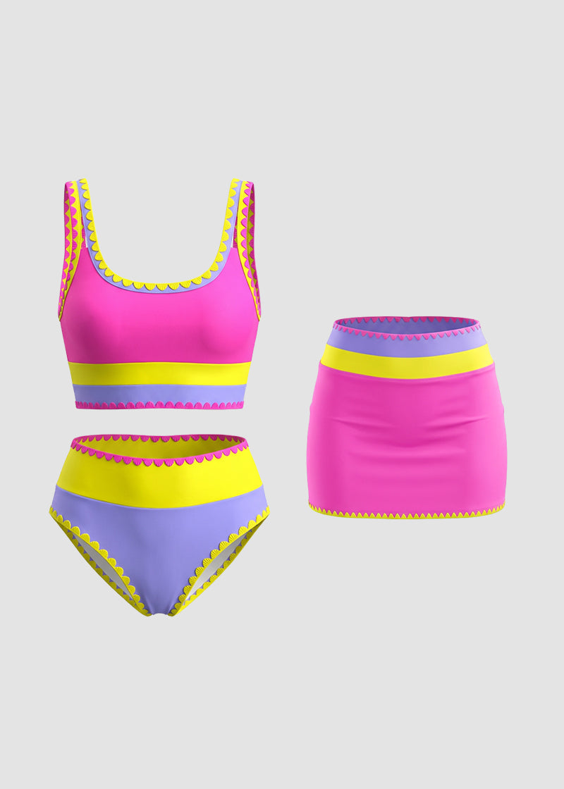 VALERIA SCULPT 3 PIECE BIKINI SET