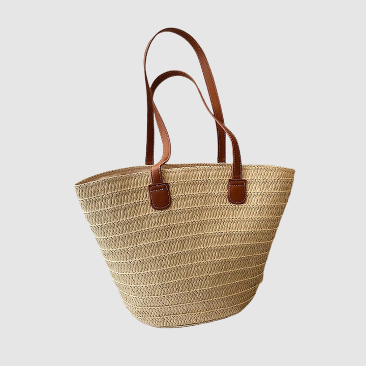 GENEVIEVE LARGE CAPACITY STRAW SHOULDER BAG