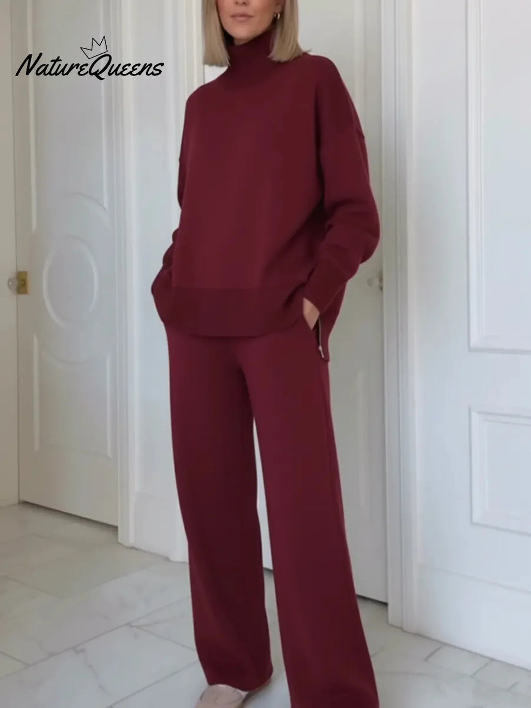 ADRIELLE HIGH-NECK TWO-PIECE SET