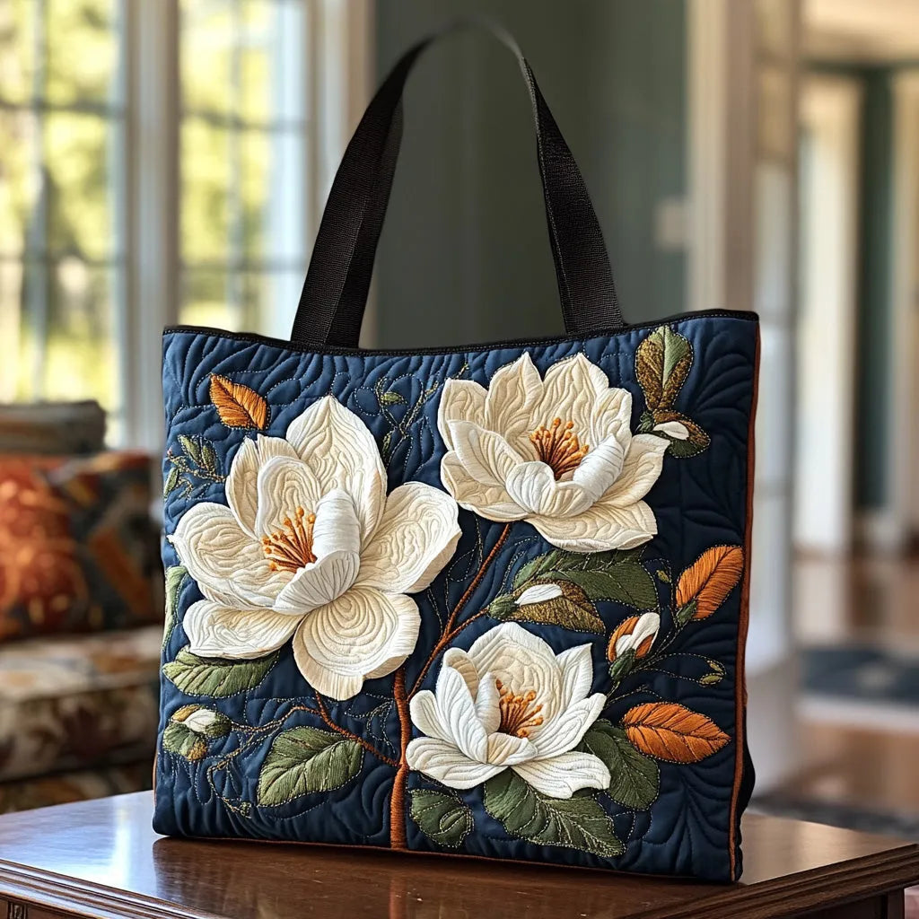 CAMILLE DELICATE MAGNOLIA QUILTED BAG