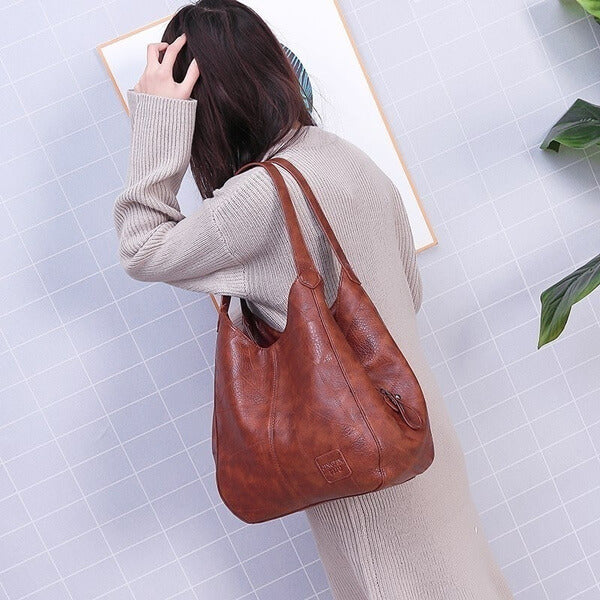 SELENA LARGE CAPACITY LEATHER BAG