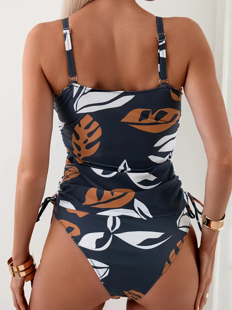 VENERE TROPICAL LEAF TANKINI SET