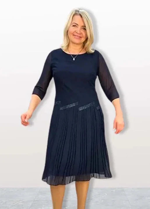 ELENIA ELEGANT PLEATED DRESS