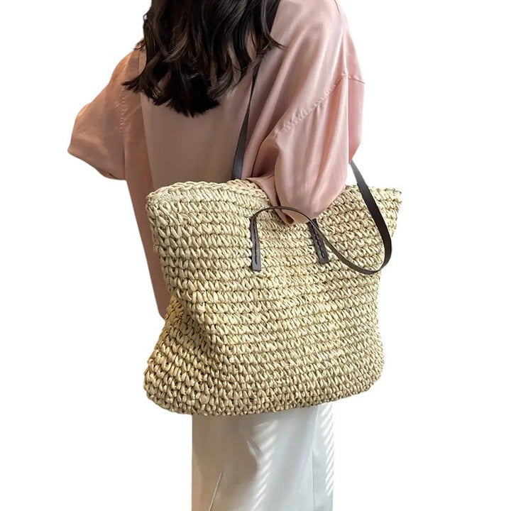 OLIVIA WOVEN TOTE BAG