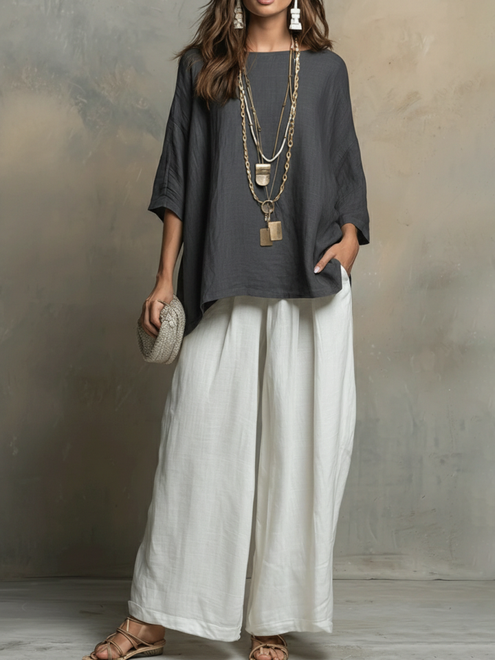 BELÉN LINEN TWO PIECE SET