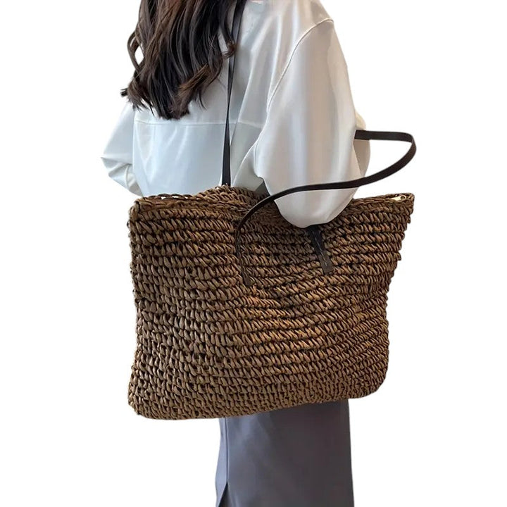 OLIVIA WOVEN TOTE BAG