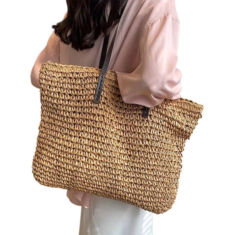 OLIVIA WOVEN TOTE BAG