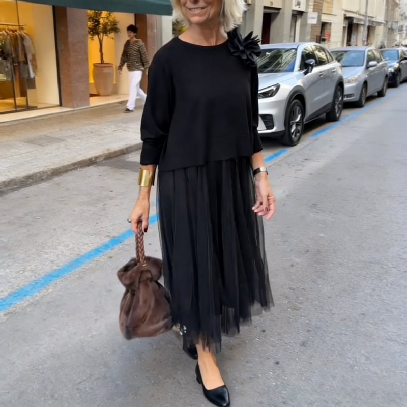 LINA MESH-ELEGANCE DRESS