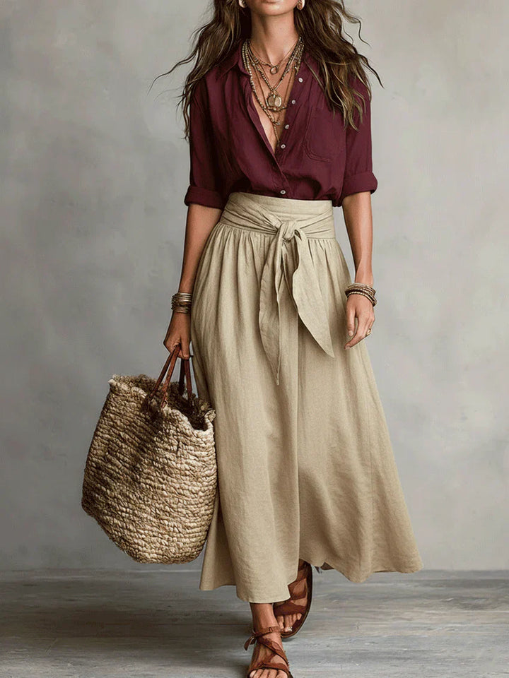 MARTINA ONE-SHOULDER MAXI DRESS