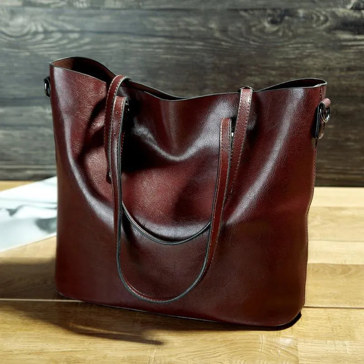 RENSKE VINTAGE LEATHER SHOULDER BAG