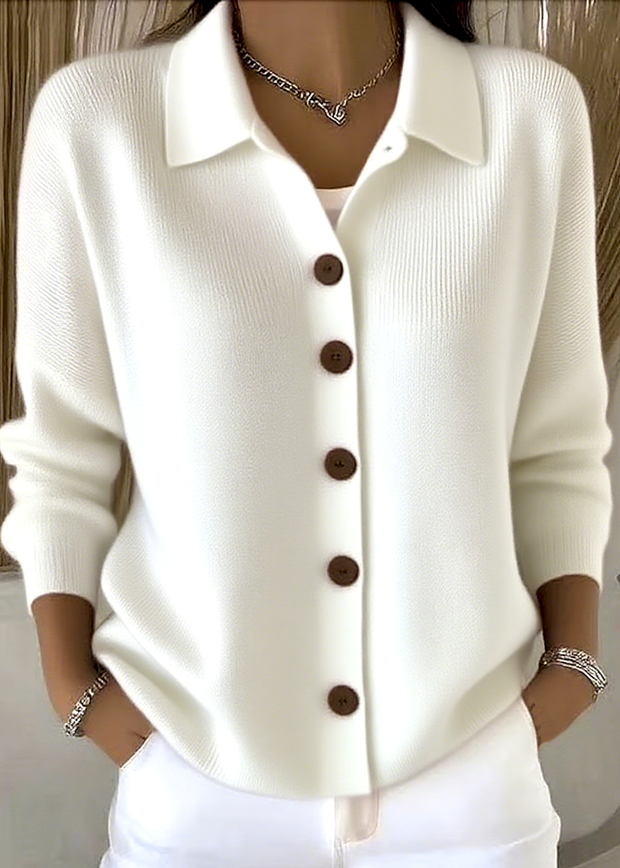 ELENA COMFORTABLE LONG SLEEVE CARDIGAN