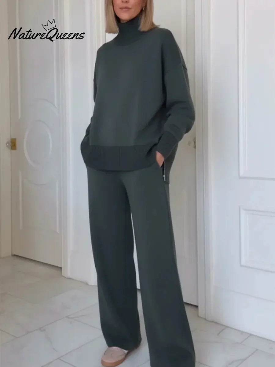 ADRIELLE HIGH-NECK TWO-PIECE SET