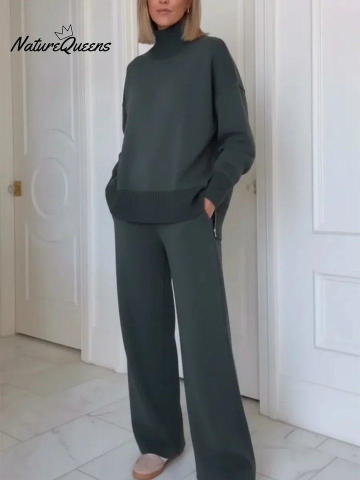 ADRIELLE HIGH-NECK TWO-PIECE SET