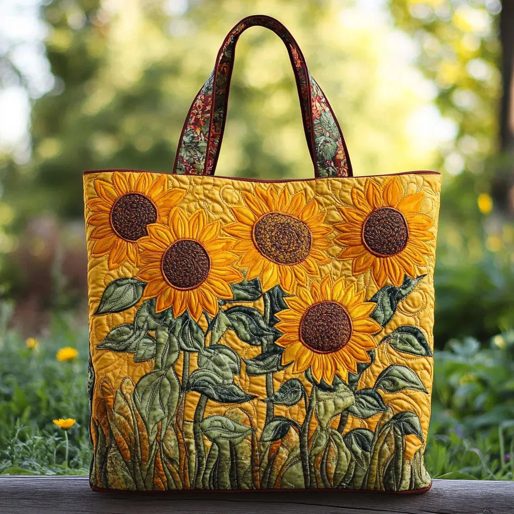AURELIA SUNFLOWER QUILTED BAG
