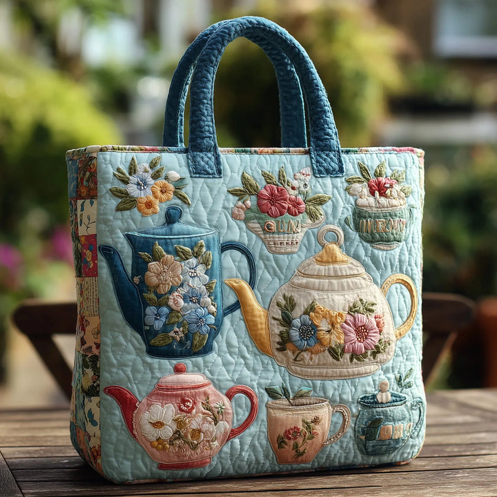 ROSALINE FLORAL PATTERN QUILTED BAG