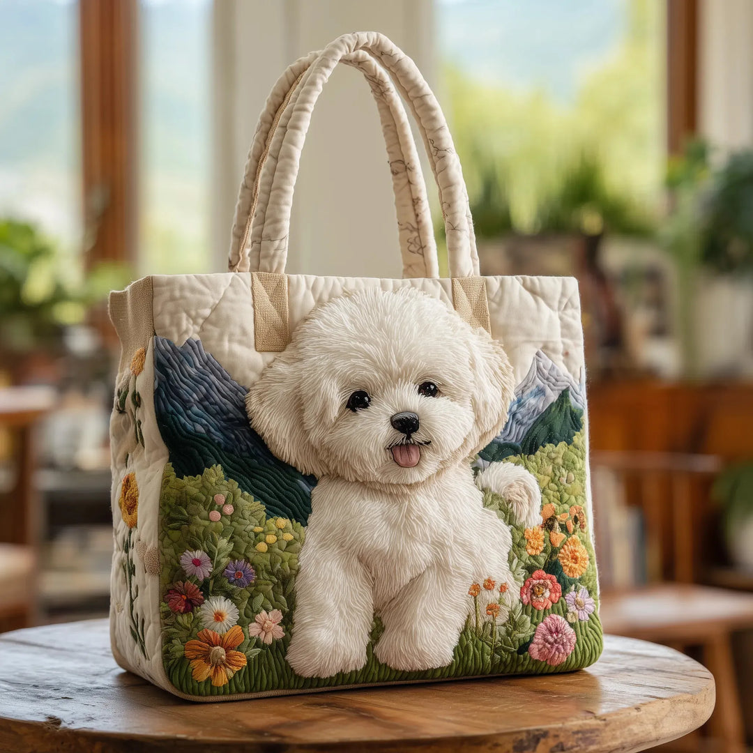EVANGELINE ENCHANTED DOG QUILTED BAG