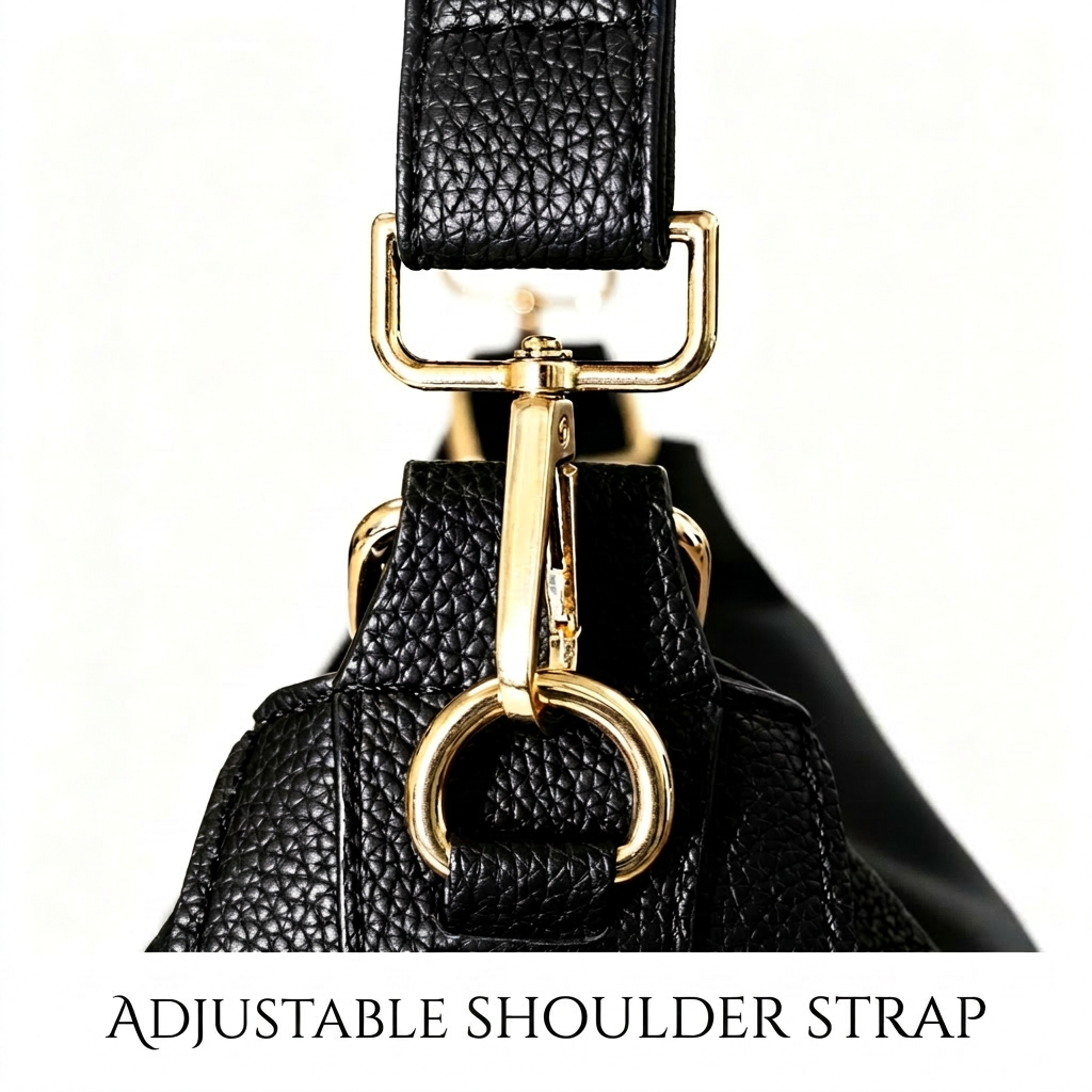 ARIELLA LUXURY LEATHER HOBO HANDBAG