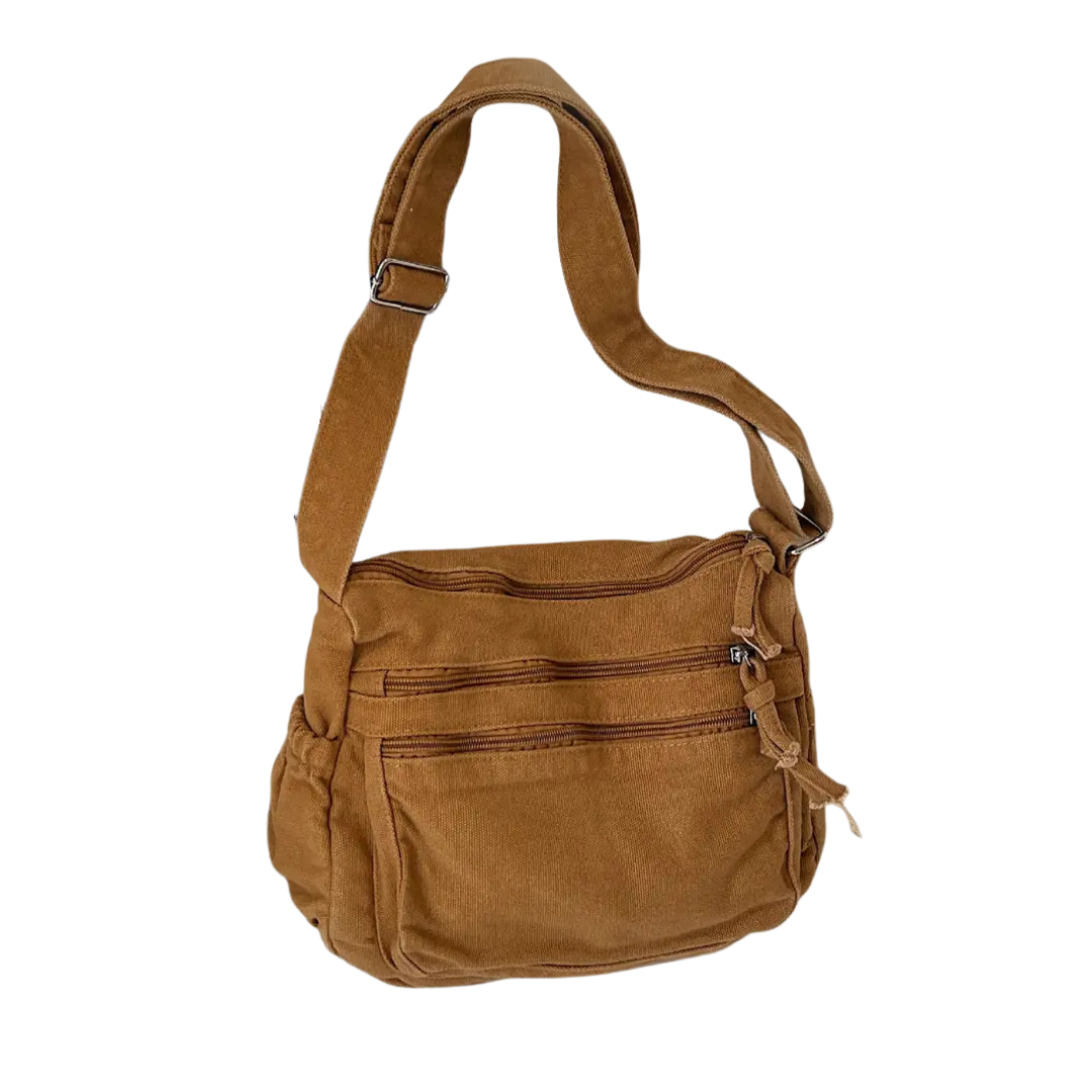 FRANKIE RETRO CANVAS CROSSBODY BAG