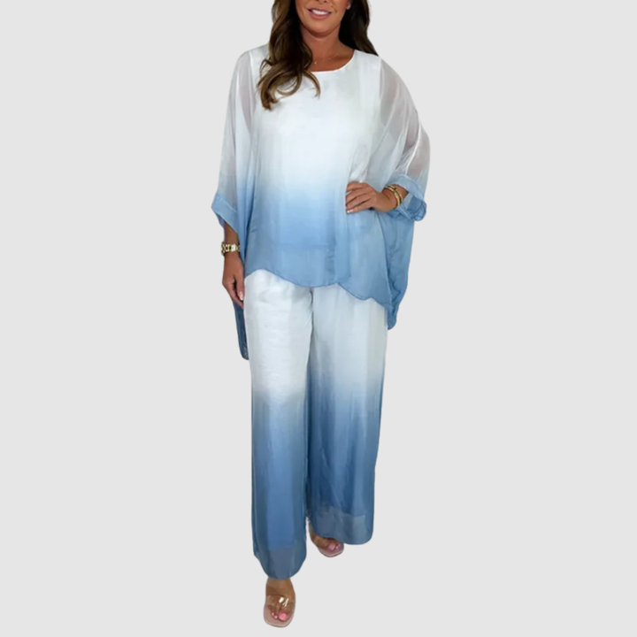 EMILIE DIP DYE FLOWY TWO-PIECE SET