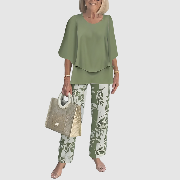MIRELLE PRINTED PANTS & TOP SET