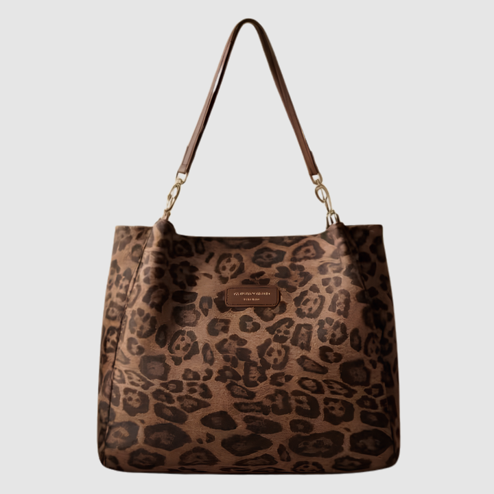 ANASTASIA LEOPARD PRINT TOTE BAG