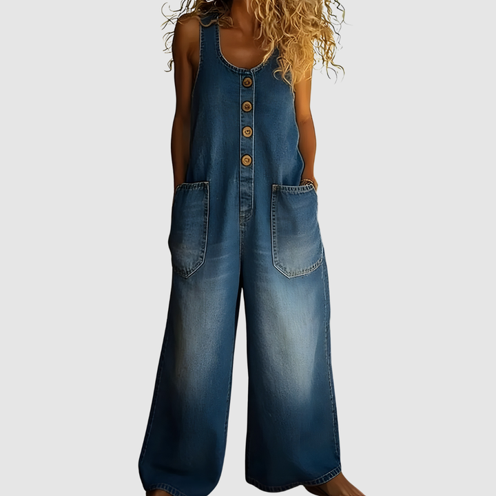 LENNA VINTAGE DENIM JUMPSUIT