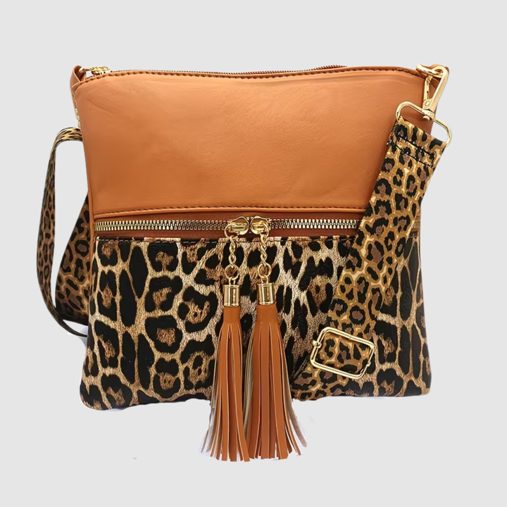 ADELINA LEOPARD PRINT CROSSBODY BAG