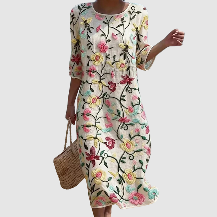 REBECCA FLORAL PATTERN DRESS