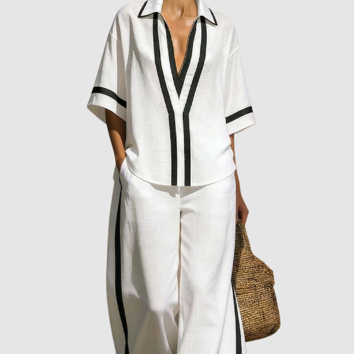 LUVIA CASUAL COLOR-BLOCK 2-PIECE SET