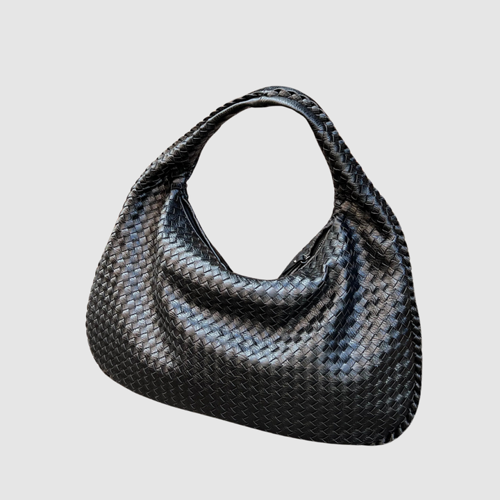 LIVIA WOVEN ROUND SHOULDER BAG