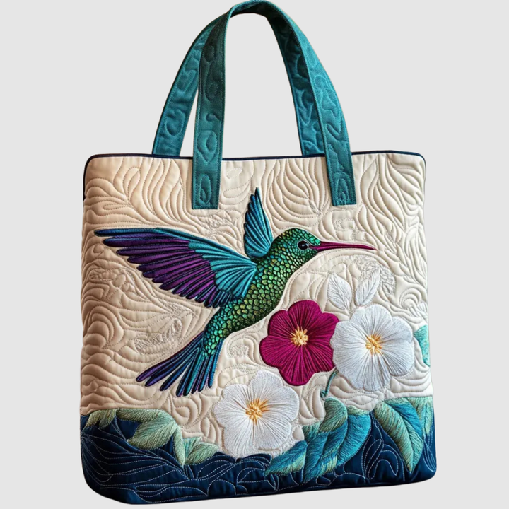 FELICITY HUMMINGBIRD & WHITE FLOWER BAG
