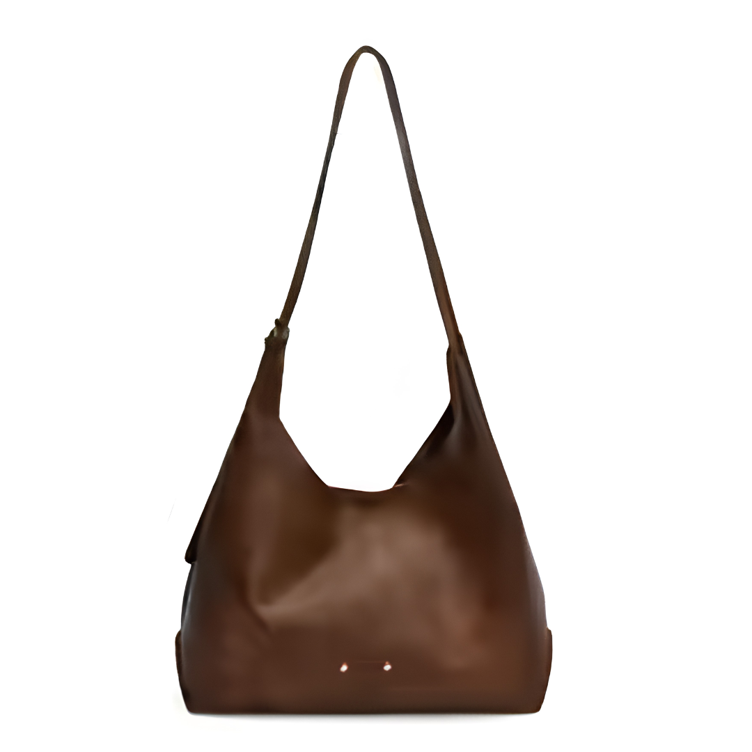 YSABELLE VINTAGE SOFT LEATHER HOBO BAG