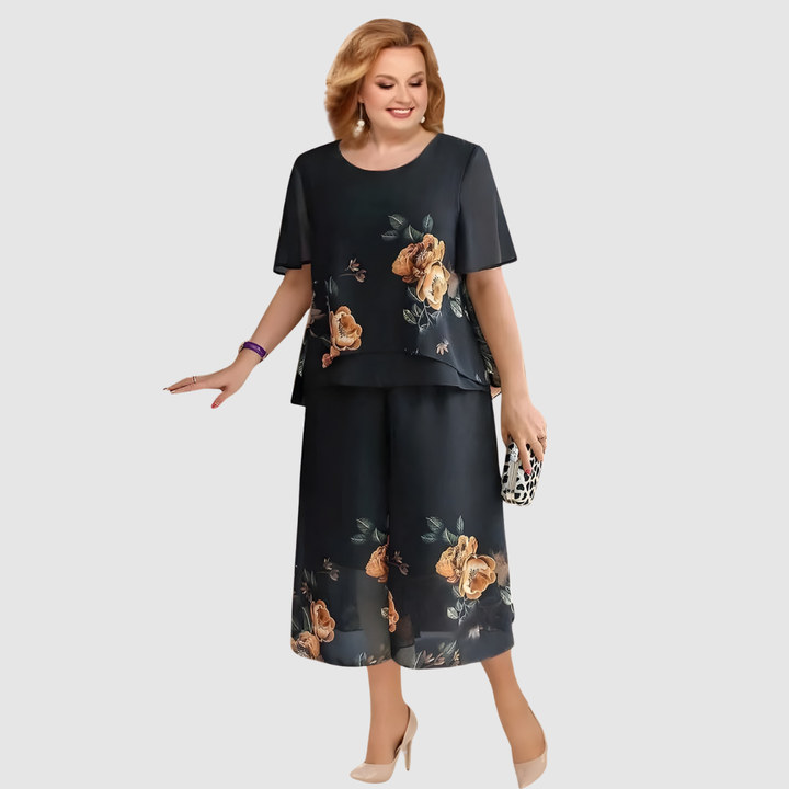 LIVIA FLORAL TWO-PIECE SET